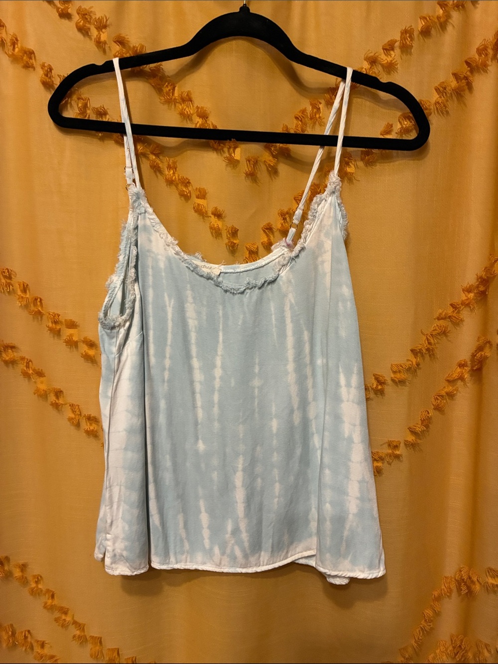 Mystree Light Blue Tie-Dye Satin Cami